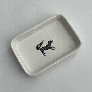 West Elm ceramic fox soap dish